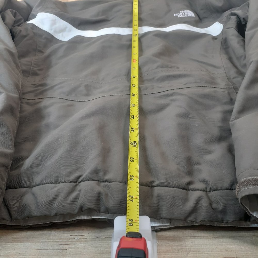 Women's The North Face HyVent Jacket Green and White (Missing Hood) - Med - Picture 11 of 12